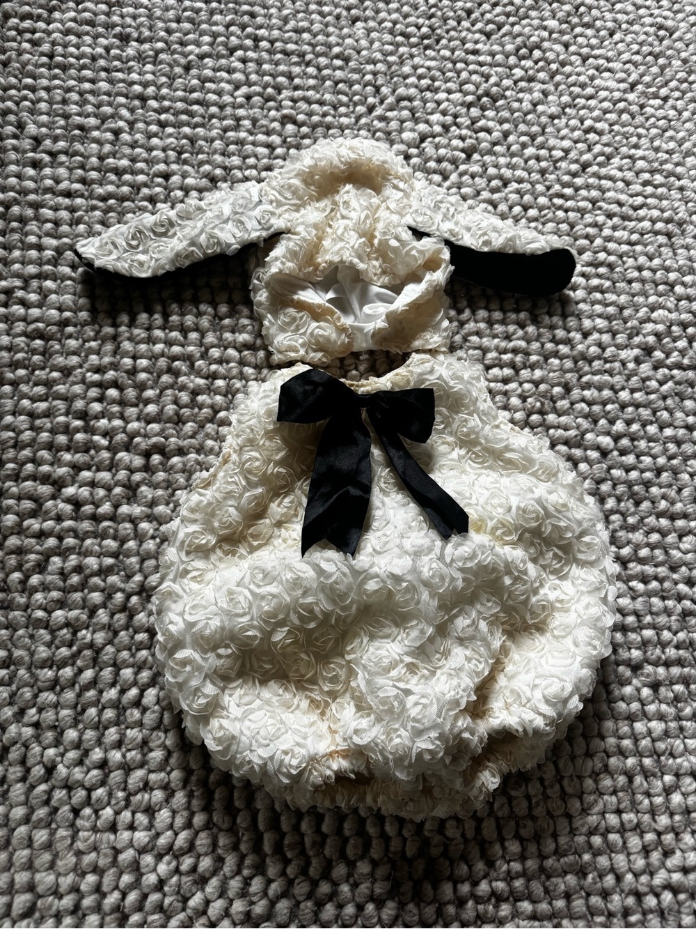 Rosette Lamb Romper Halloween Costume